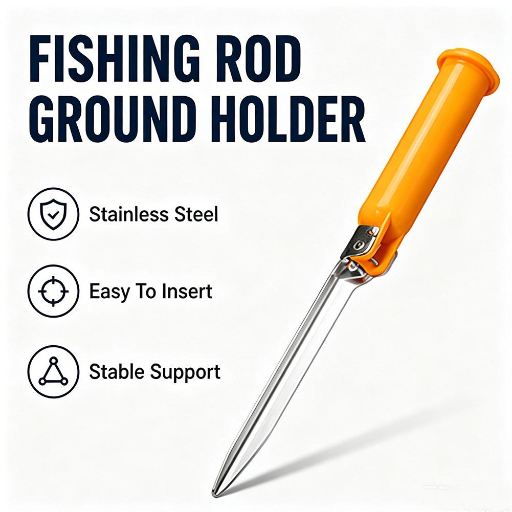 Fishing Rod Surf - Multifunktionaler, faltbarer Angelrutenhalter mit Aufbewahrungsdeckel –